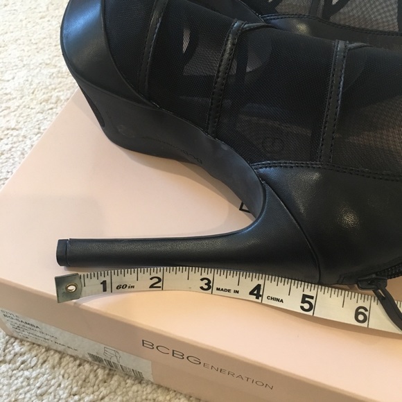 BCBGeneration black mesh ankle boots - Picture 5 of 8